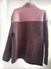 Женские свитера со сращенным полувысоким воротником, свободные пуловеры, мягкий теплый свитер, осенние толстые пуловеры, повседневные полосатые вязаные топы, винтажные джемперы 231216