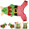 Vêtements pour chiens Costume de Noël Elf Fantaisie Cosplay Outfit Fête de Noël chaude