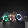 Collares para perros Correas Streamer Luces LED Correa para perros Correas de nailon extensibles automáticas Correas para caminar para mascotas duraderas de primera calidad Cuerda de tracción Productos para mascotas 231216