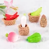 Flores decorativas cesta de vegetais mini micro paisagem ornamentos simulação de desenhos animados frutas criativas festa em casa decoração artesanato faça você mesmo