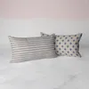 Almohada decorativa rayas geométricas lunares estrellas impresión funda de almohada para sofá sala de estar decoración del hogar 30x50