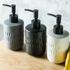 Bouteilles de rangement, bouteille de voyage, distributeur de savon, rechargeable, réutilisable, Portable, pompe à shampoing en céramique, conteneur de Lotion