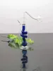 Tubos de fumaça Hookah Bong Glass Rig Oil Water Pipe Novo mini tubo quadrado enrolado narguilé de vidro