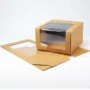 Ny ankomst Kraft Paper Presentlåda med Clear Plastic Window Universal Peaked Cap Packing Box BJ