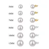 Грейс пресноводная жемчужная серьги дизайнер для женщины 5 мм 6 мм 10 мм 12 мм 925 Серебряный серебряный белый белый 18 тыс. Золотая мода Жена