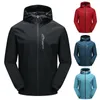 Vestes pour hommes en plein air imperméable imperméable léger col roulé coupe-vent coupe ajustée fermetures à glissière veste de randonnée plus taille vêtements d'extérieur 5xl