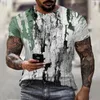 Camisas casuales para hombres Camiseta de gran tamaño para hombre Cool-Tees Novedad-Vintage Manga corta Hip Hop Vision Print Pareja Moda Streetwear Cumpleaños