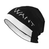 Berets YOU CAN&apos;T ALWAYS GET WHAT WANT Simple Design Knit Hat Rugby Golf Wear Man Women's