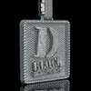 Iced Out Jewelry Moissanit Diamanten individuelle Halskette Anhänger Initiale Hip Hop 925 Silber Herren