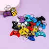 Porte-clés 50pcs PVC trousseau coloré manette de jeu mignon joystick porte-clés anime jouet porte-clés personnalisé pour accessoires de voiture cadeau de professeur d'école