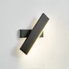 Lámpara de pared de rotación nórdica LED, iluminación ajustable de aluminio, barra, pasillo, sala de estar, dormitorio, lectura de cabecera, lámparas de decoración