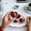 Baking Moulds 2/6pcs Lovely Heart Shape Metal Baking Pan for Pastry 3D Love Madeline Cookies Stamps and Cutters for Cake Decorations and Tools 231216