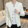 Ternos masculinos 2023 boutique moda negócios fino casual cavalheiros estilo italiano versátil vestido de casamento britânico blazer