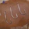 Fishing Hooks 1000-6000 pcs/lot gros hameçon en vrac longue poignée trou oculaire crochet barbelé hippocampe Pomfret perche matériel de pêche Pesca Peche 231216