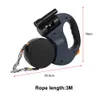 Dog Collars Leashes Dogs Strap Auto Retractable Dual Dog Leash With Flashlight Waste Bag Box Pet supplies Roulette Double-Ended Traction Rope 231216