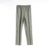 Women's Pants Genuine Leather Female Sheepskin Trousers For Women Loose Brown Spring 2023 Pantalones De Mujer Pph3958