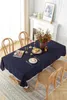 Nappe de Table en coton lavé, moderne, Simple, couleur Pure, pour Festival, maison, thé, 231216