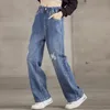 Jeans enfants bébé filles vêtements jeans pantalon en bas âge en bas âge en bassin en bas âge de jean