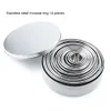 Cake Tools 14Pcs Stainless Steel Mousse Ring Round Stainless Steel Cookie Molds Set Dumplings Wrappers Cutter Maker Tools Cake Mould 231216