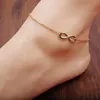 3 style łańcuch hip -hopowy wszechstronne kostki punkowe Chunky Anklet Jewelry Rozmiar 25 cm kostki 18K Gold Srebrne z zielonymi urokami kostek punk -łańcuch