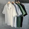Mens Casual Shirts 2024 Spring Long Sleeve Shirt For Men Fashion Designer Pinstripe Button Up Lapel Mature Korean Clothes Q31