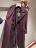 Womens Coats Autumn and Winter loro Cashmere Purple Coats piana