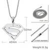 Superman-Anhänger, überzogene Superman-Halsketten, Schmuck für Männer und Frauen, PN-002238v