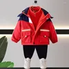 Donsjas Kinderen Winterjassen Jongensjassen Outfits Warme bovenkleding Windscherm Kinderkleding voor tieners Babykostuums 3 4 5 8 10 jaar