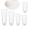 Bouteilles de stockage 5pcs 5g 10g 15g 30g 50g 100g Tubes souples en plastique givré vides Conteneurs d'échantillons cosmétiques pour shampooing à émulsion de crème liquide