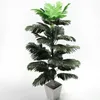 Decorazioni natalizie 90 cm grande pianta artificiale palma tropicale foglie Monstera albero di cocco senza vaso per balcone giardino decorazioni per la casa pianta finta 231216