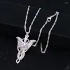 Pendant Necklaces 50pcs/Lot Charm Evening Star Necklace Crystal Chain Statement Wholesale