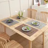 Table Mats Placemats Heat Resistant Dining Place Plate Mat Cloth 1Piece Washable Kitchen For Indoor Outdoor