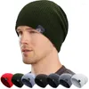 Berets 2023 Winter Beanie Hut für Männer gestrickte Mütze Frauen Dicke Wollhalsschalkappen Balaclava Maske Motorhaube Hüte Sets