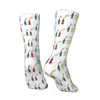 Men's Socks Hip Hop Retro Blue Yellow And Red Pikmin Crazy Compression Unisex Game Harajuku Funny Crew Sock Boys Gift