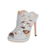 Sandales Sandaleas De Mujer Summer Gladiator Femmes Bout Ouvert Mince Talons Hauts Sexy Plate-Forme Chaussures De Fête Plus Grande Taille 30-52 21-2