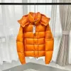 Jaquetas masculinas Designer Mon Jacket 70º aniversário para homens inverno puffer casacos acolchoados e espessados blusão clássico França marca com capuz zip quente mater9b99