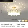 Plafonniers Lumière Chambre De Luxe Célébrité Internet Couronne Créative Haut De Gamme Chambre De Fille Maître Romantique