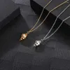 Kettingen Kettingen Roestvrij Staal Delicate Gouden Slak Hanger Ketting Damesmode Schelp Parel Sieraden Cadeau Voor Hem Met Ketting