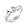 Zoetwaterparel Ring Montage ontwerpen voor vrouwen 925 Sterling Zilveren Zirkoon Ring Blanks Accessoires 5 Pieces278p