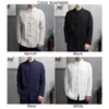 Chemises décontractées pour hommes Hommes Mode Style chinois Traditionnel Tai Chi Coton Lin Tang Costume Uniforme Chemise Mâle Blouses Vêtements