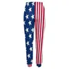 Women's Pants USA Flag Jogger Kvinnliga amerikanska stjärnor och ränder avslappnade Sweatpants Spring Design Y2K överdimensionerade byxor födelsedagspresent