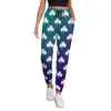 Women's Pants Shamrock Jogger Autumn Blue Green Kawaii Sweatpants Female Street Fashion Graphic Trousers Big Size