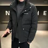 Camisas casuais masculinas 2023 jaqueta de inverno para homens curto colarinho padrão nacional velo espessado casaco