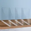 Hooks Acrylic Closet Shelf Clear Garderobs Divider Lätt Multiruta Divider för lådor Skåp sovrum bokhylla
