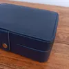 Jewelry Boxes Leather Portable Jewelry Box Double Simple Earrings Ring Jewelry Casket Can Hold 68 Earrings 231216