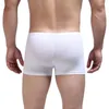 Cuecas de seda gelo briefs homens boxers troncos estiramento roupa interior baixa ascensão shorts u convexo bolsa calcinha ver através de lingerie