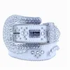 BB Simon Bb Strap Men Women Rhinestones Designer Belt Western Bling Crystal Diamond Studded Belts