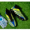 Zapatos de fútbol cómodos para niños, botas de fútbol AG TF estilo cebra para jóvenes, mujeres y hombres