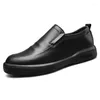 Chaussures habillées Noir Casual Business pour hommes 2023 Cuir Formel Penny Mocassins Mocasines Italianos Para Hombre