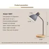 Annan heminredning trä kreativt bordslampa nordiskt flex skrivbord ljus konst enkel led e27 lampor/ögonskydd läser vardagsrum sovrum hem dekor 231216